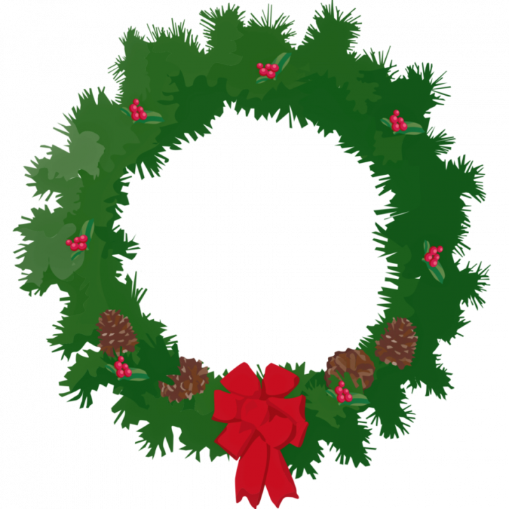 728x728 Christmas ~ Christmas Wreath Clip Art Free Imageschristmas Images
