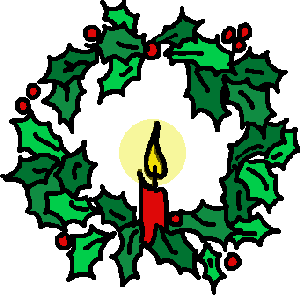 300x295 Xmas Wreath Clipart