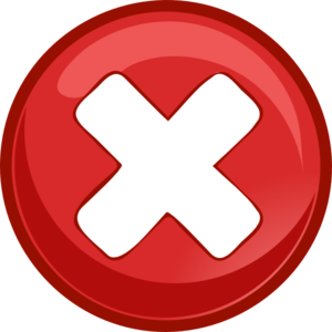 300x300 X Mark Clip Art