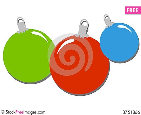480x393 Simple Christmas Ornaments Clip Art