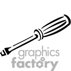 300x300 Black Clipart Screwdriver