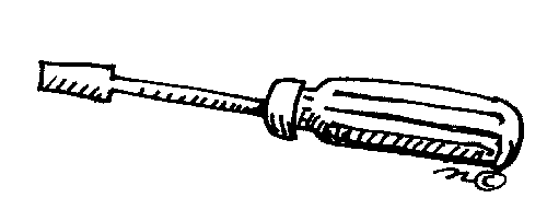 500x202 Black Clipart Screwdriver