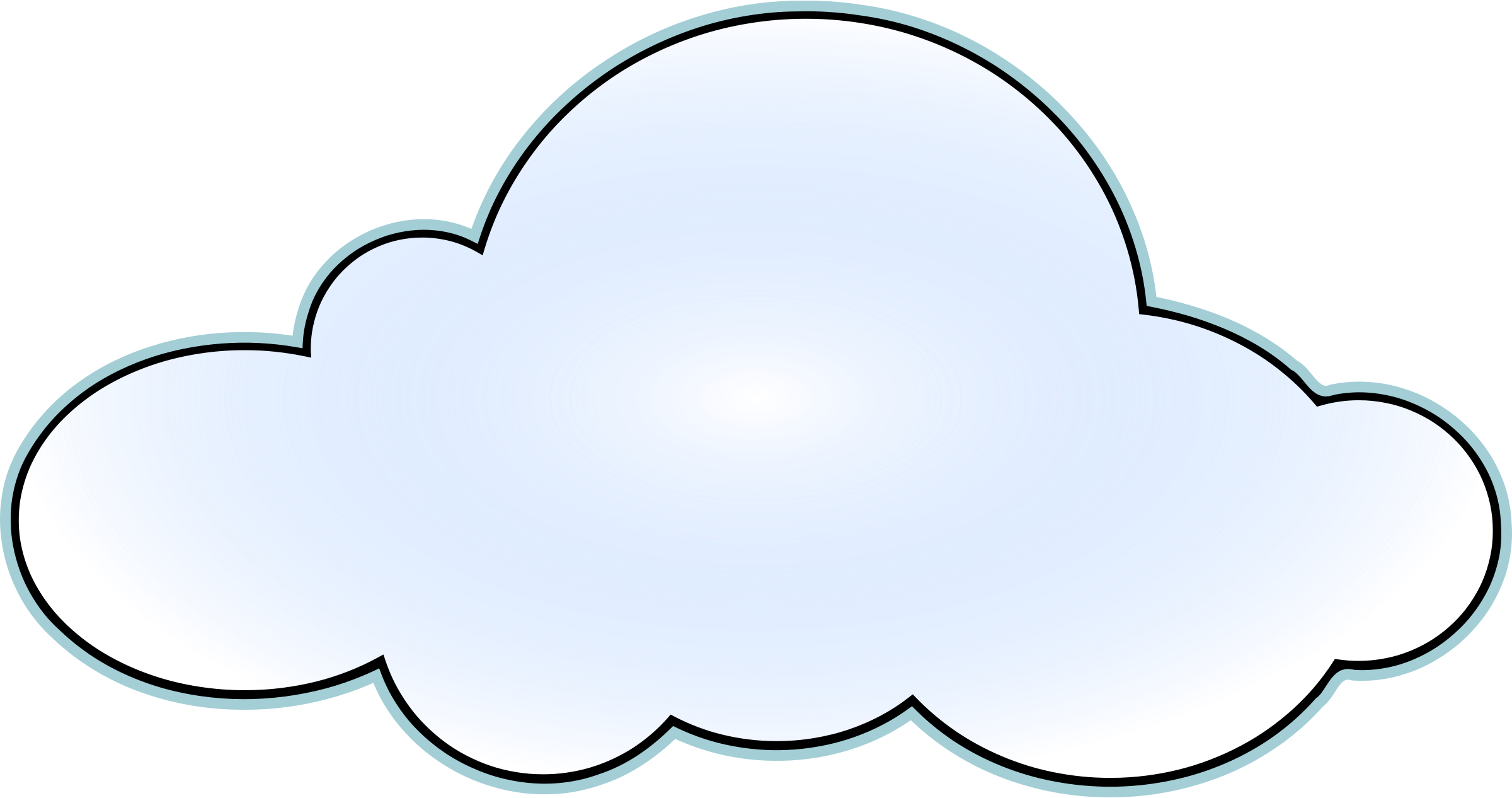 2400x1266 Cloud Clip Art Black And White Free Clipart Images
