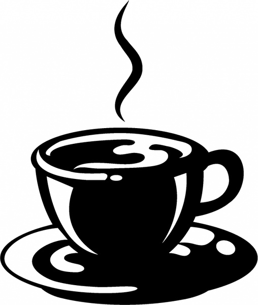 508x600 Cup Of Coffee Free Vector In Adobe Illustrator Ai ( Ai