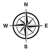 170x170 Clip Art Of Compass Silhouette In Black K13290097