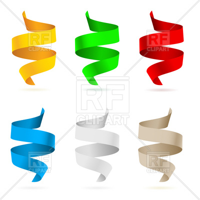 400x400 Colored Confetti Or Chads Ribbons Royalty Free Vector Clip Art