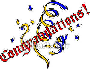 300x231 Free Congratulations Clipart