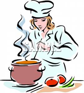 270x300 Chef Cooking Clipart