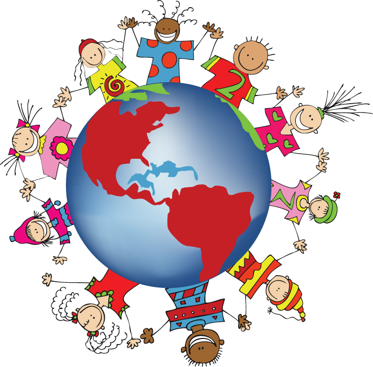 730x719 Country Clipart Kid Around World