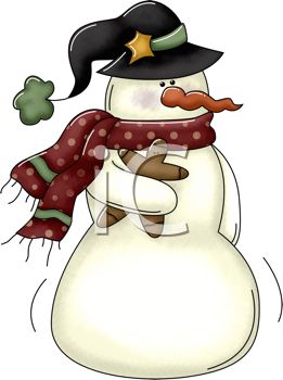 261x350 Rustic Clipart Snowman