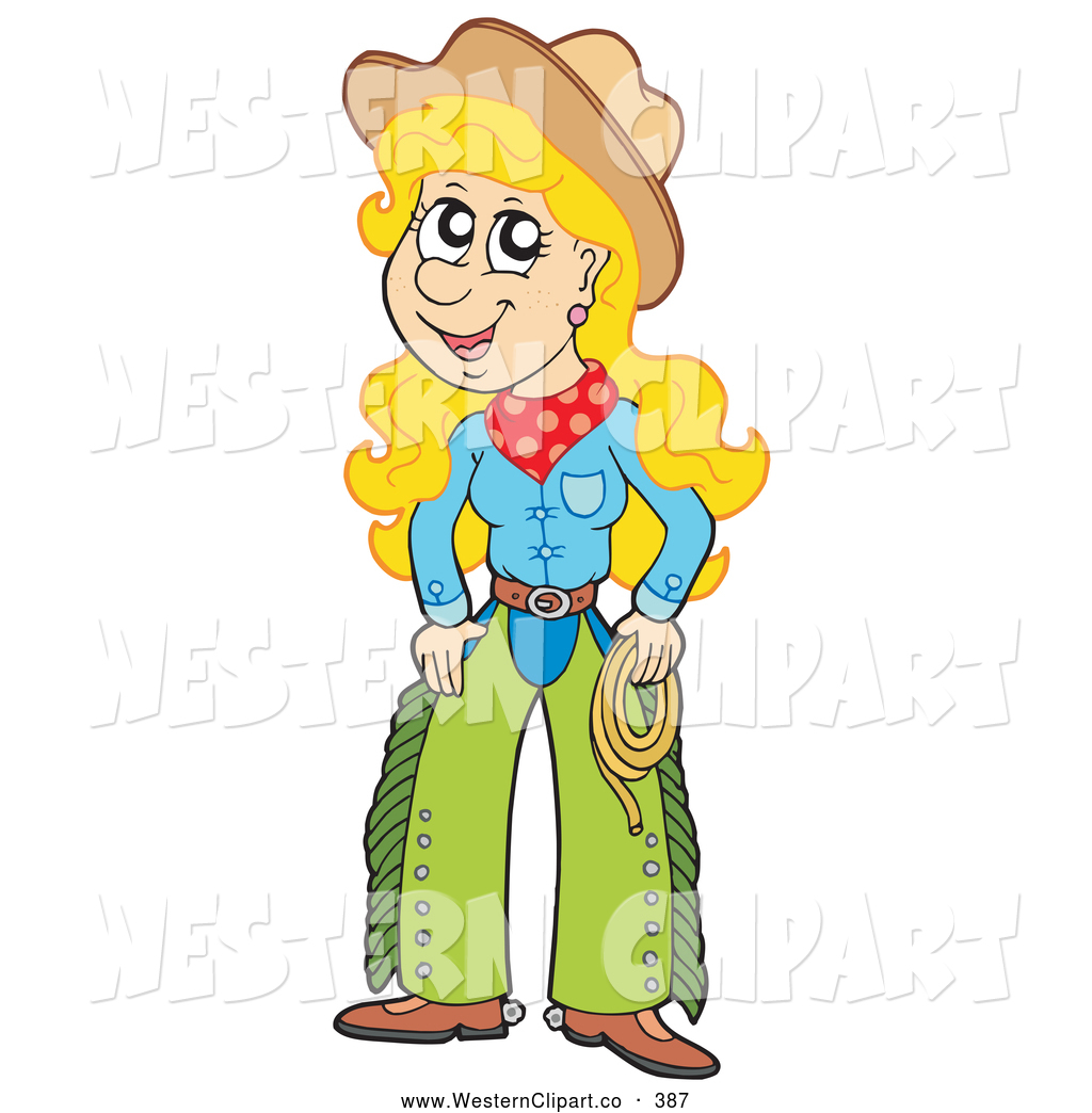 1024x1044 Vector Western Clip Art Of A Smiling And Happy Cowgirl Woman By
