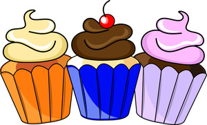 300x181 Cupcake Clip Art For Birthday Free Clipart Images