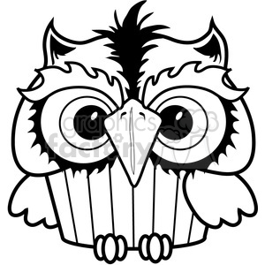 300x300 Royalty Free Cupcake Owl 387320 Vector Clip Art Image
