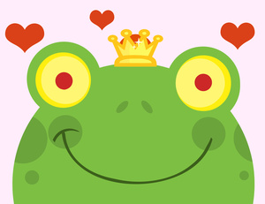 300x231 Frog Prince Clipart Image