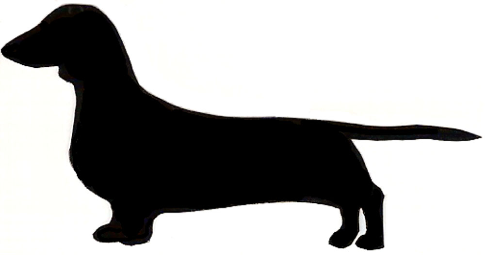 1000x527 Silhouette Clipart Dachshund