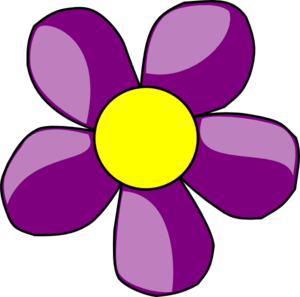 300x297 Purple Daisy Clip Art