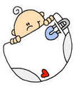 111x125 Free Baby Diaper Clipart