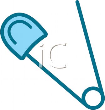 335x350 Royalty Free Clip Art Image Diaper Pin Icon