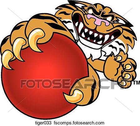 450x403 Drawing Of Tiger Holding Dodgeball With Angry Face Tiger033