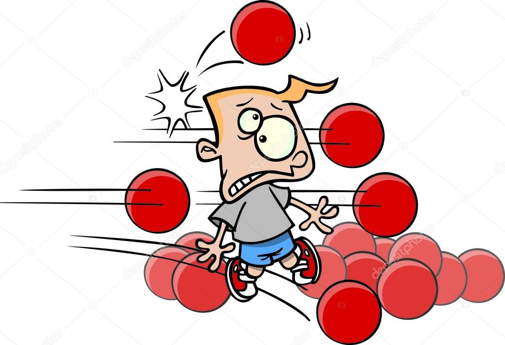 1024x700 Cartoon Boy Playing Dodgeball Stock Vector Ronleishman