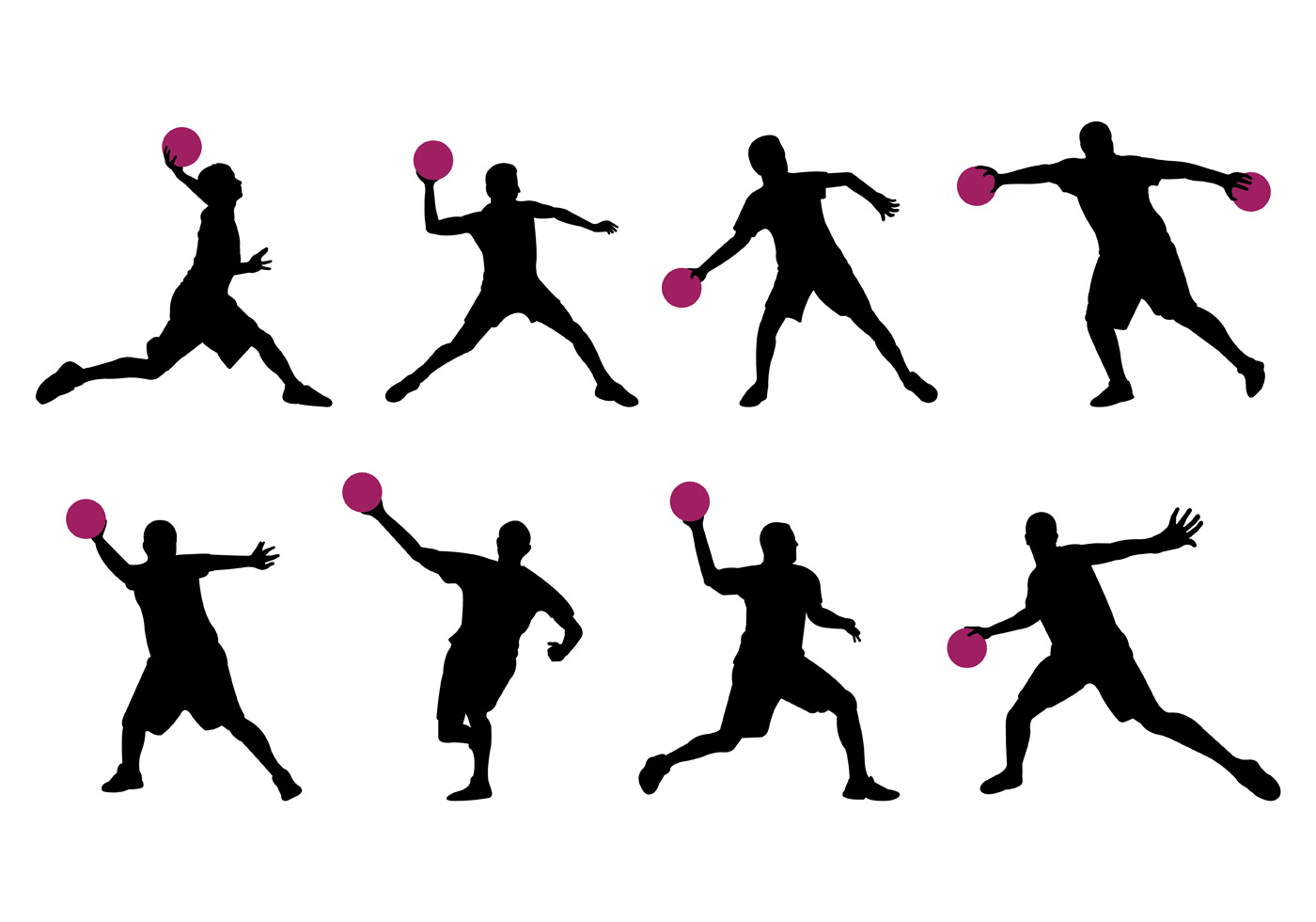 1400x980 Silhouette Of Dodge Ball Player