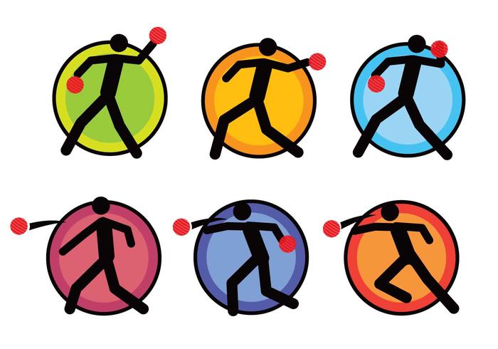 700x490 Dodge Ball Pictogram Icon Set