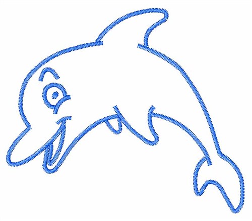 500x439 Best Dolphin Outline