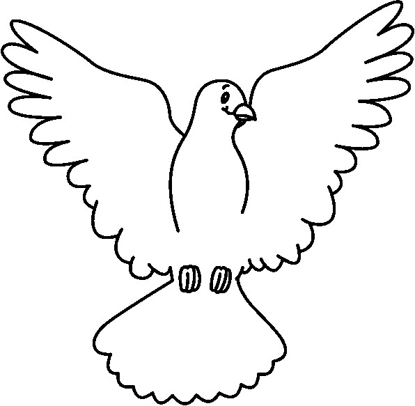 596x583 Free Dove Clipart