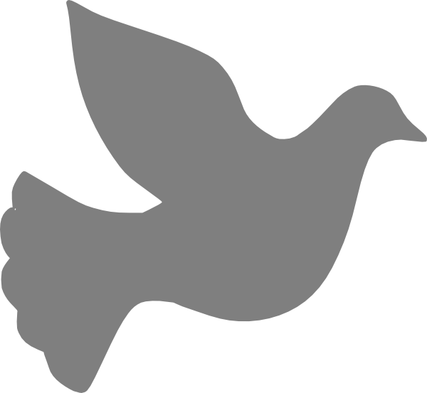 600x553 Grey Love Dove Clip Art