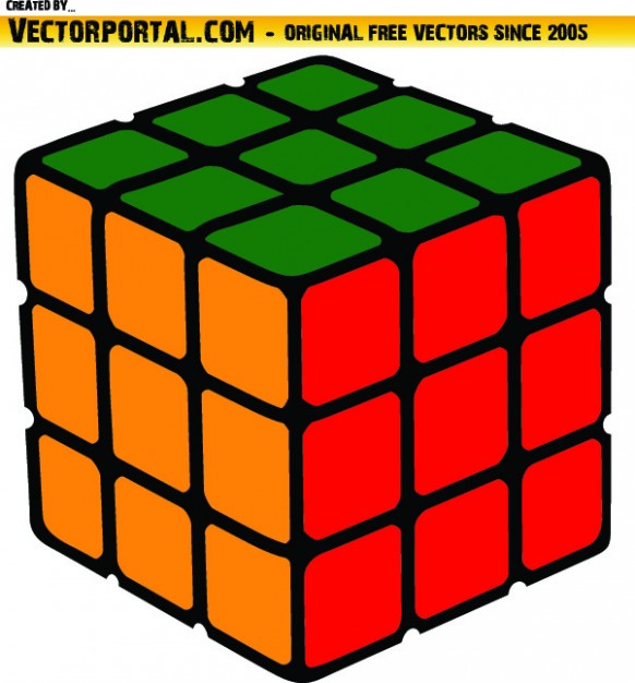 582x626 Coloful Cube Solved Vector Clip Art Vector Free Download