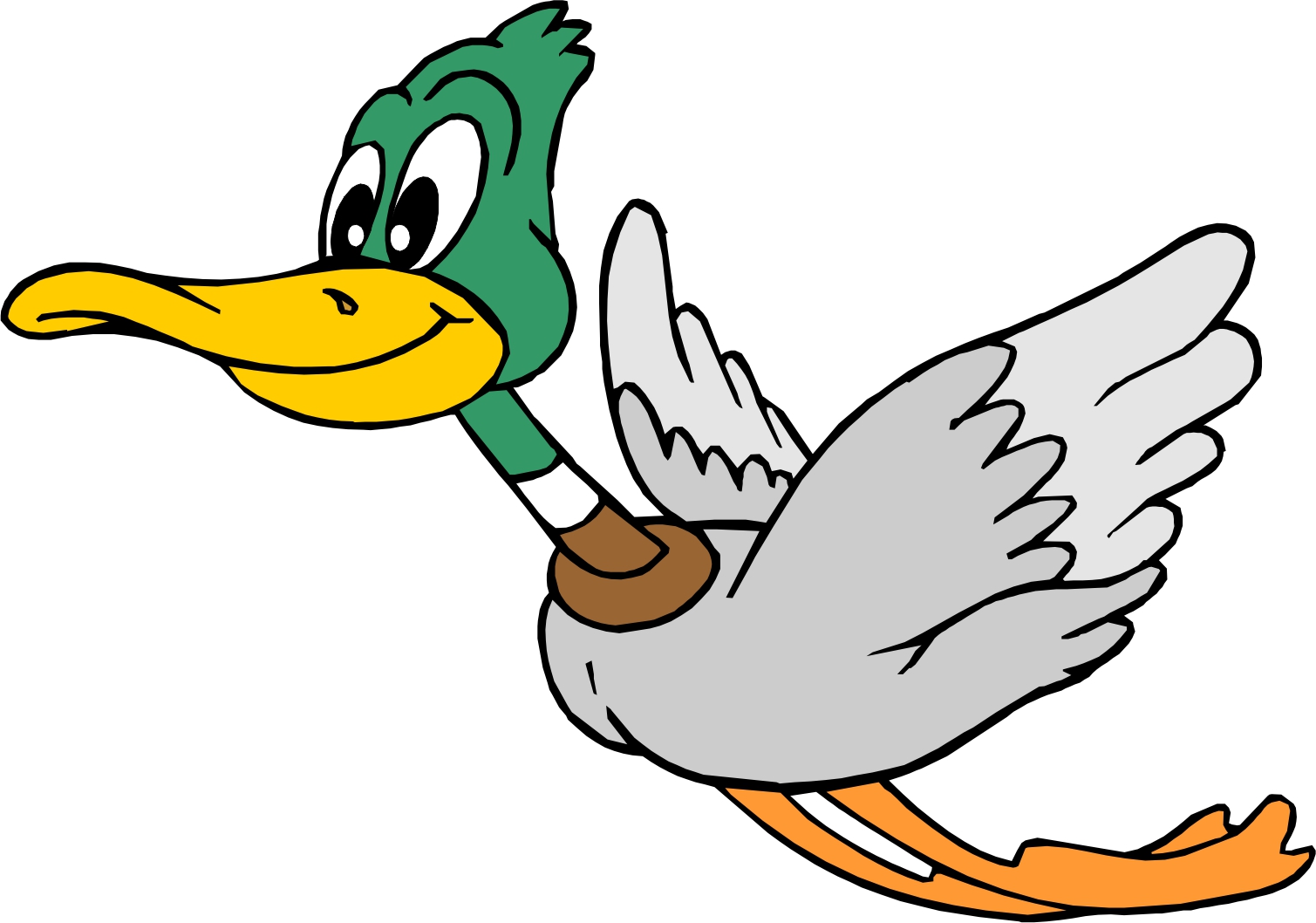 1509x1058 Flying Duck Clipart Free Clipart Images Image 3