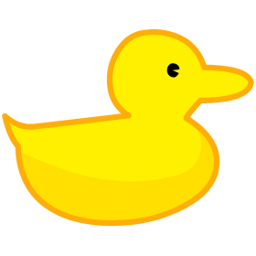 280x280 Rubber Ducky Race Clipart