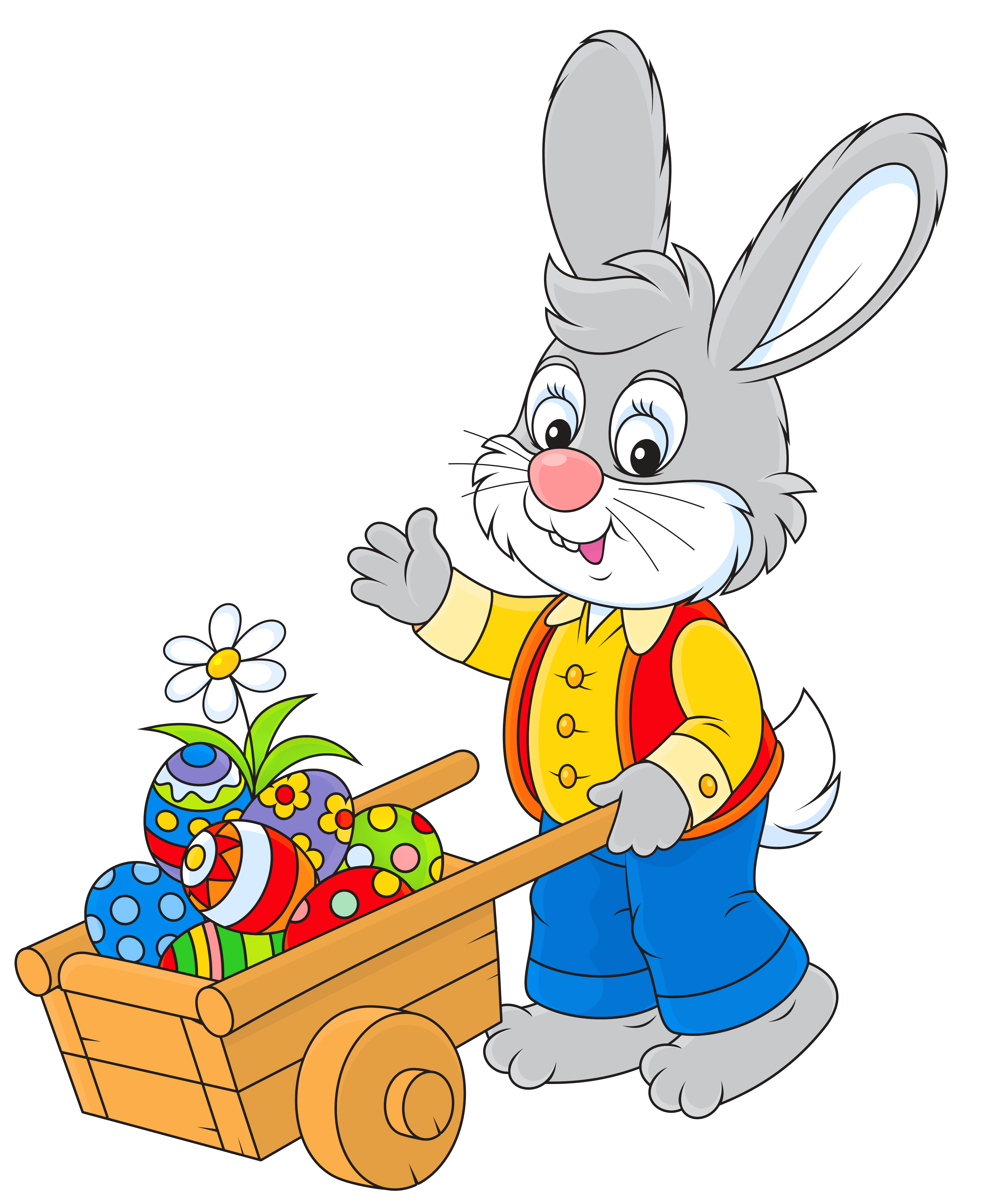 4190x5126 Easter Bunny With Egg Cart Png Pictureu200b Gallery Yopriceville