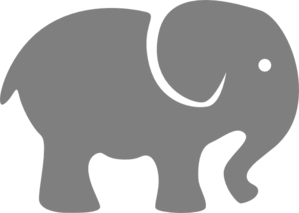 299x213 Pink Elephant Clip Art
