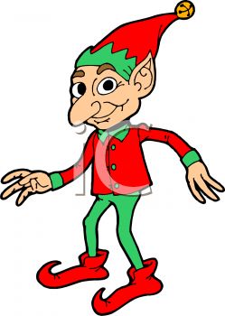 249x350 Royalty Free Clip Art Image Santa's Helper, A Christmas Elf