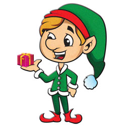 250x250 Santa And Elves Modern Clipart Clipart Panda