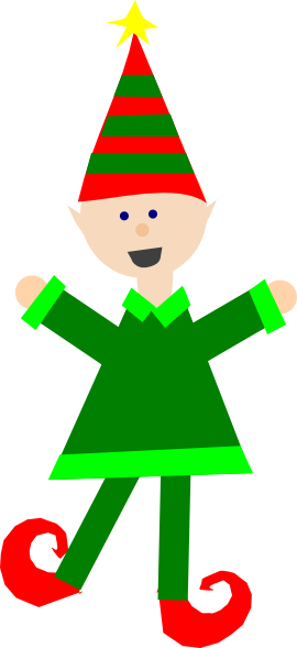 270x589 Christmas Elf Clip Art