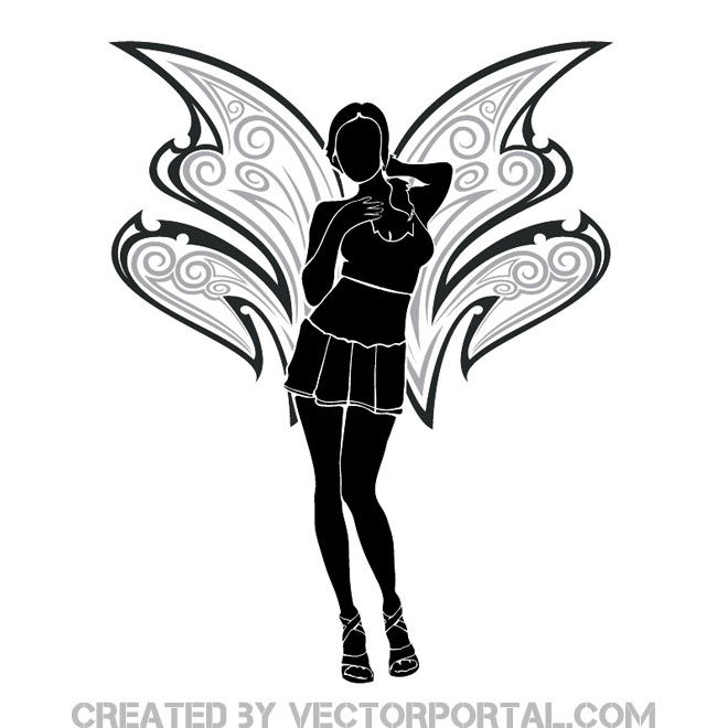 660x660 Fairy Girl Image Free Vector 123freevectors