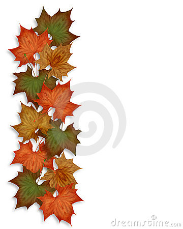 360x450 Fall Flower Border Clipart