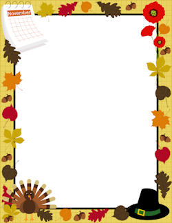 250x324 November Border Free Clipart
