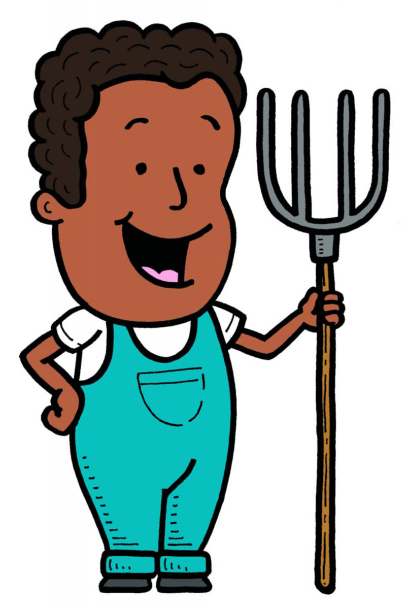 802x1200 Farmer Farm Clip Art