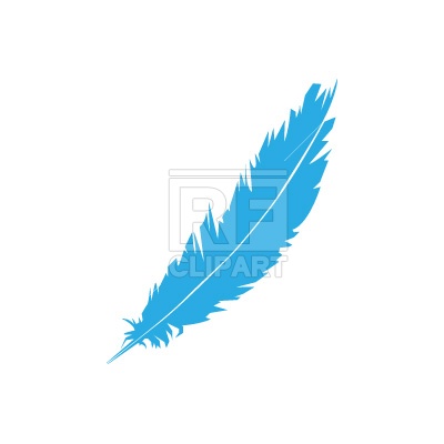 400x400 Feather Silhouette Free Vector Clip Art Image