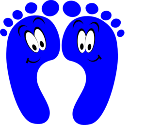 299x258 Walking Feet Clip Art
