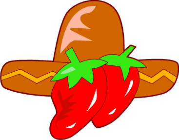 367x287 Peppers Mexican Fiesta Clipart