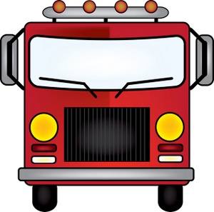 300x297 Firetruck Clipart Image