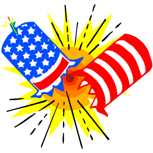 600x600 Fireworks Clipart Firecracker