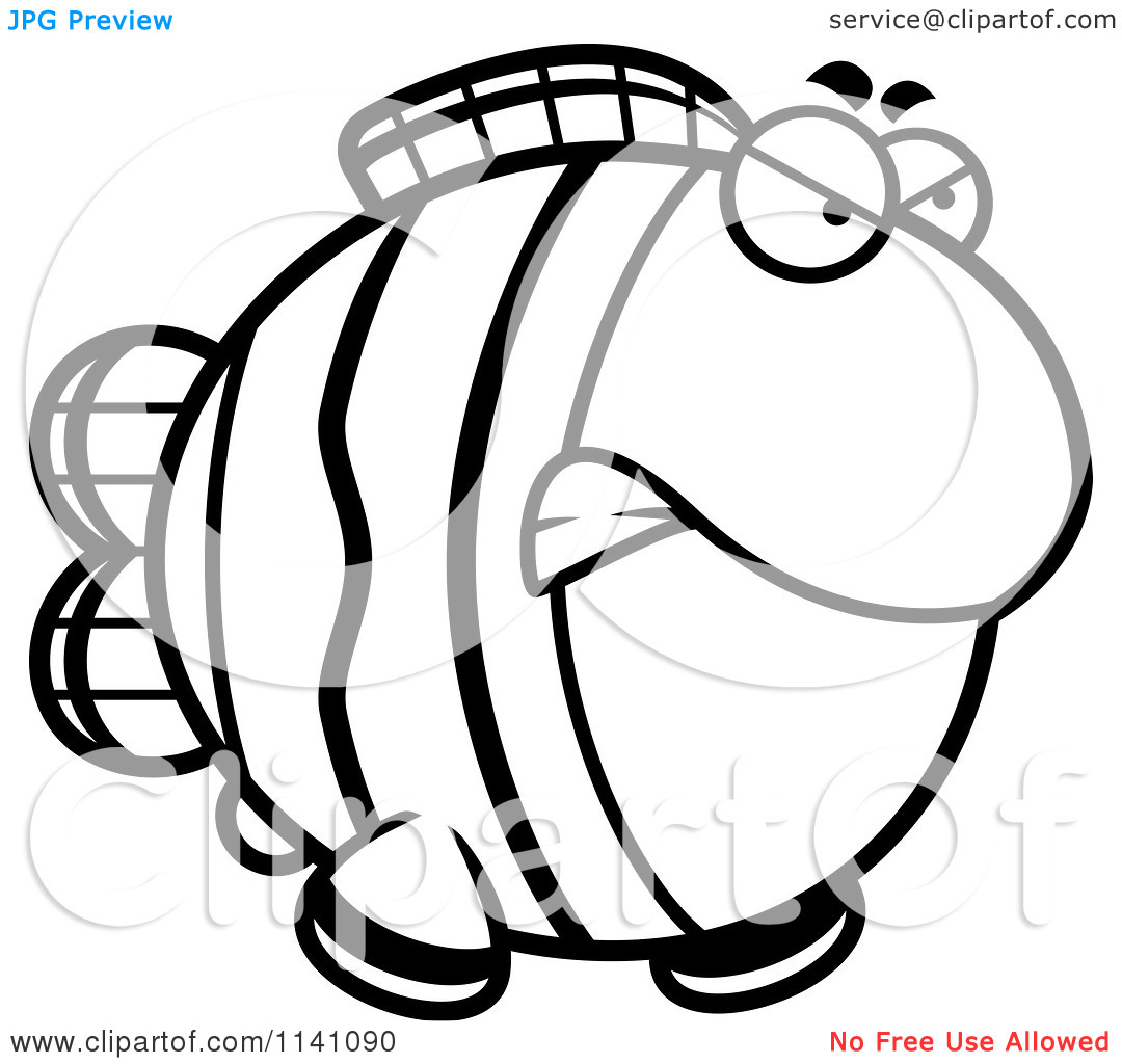 1080x1024 Clown Fish Clip Art Black And White Clipart Panda