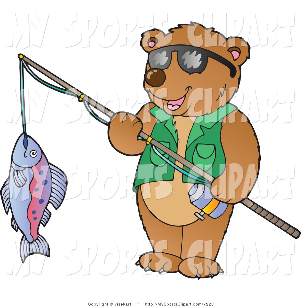 1024x1044 Bear With Fish Clipart