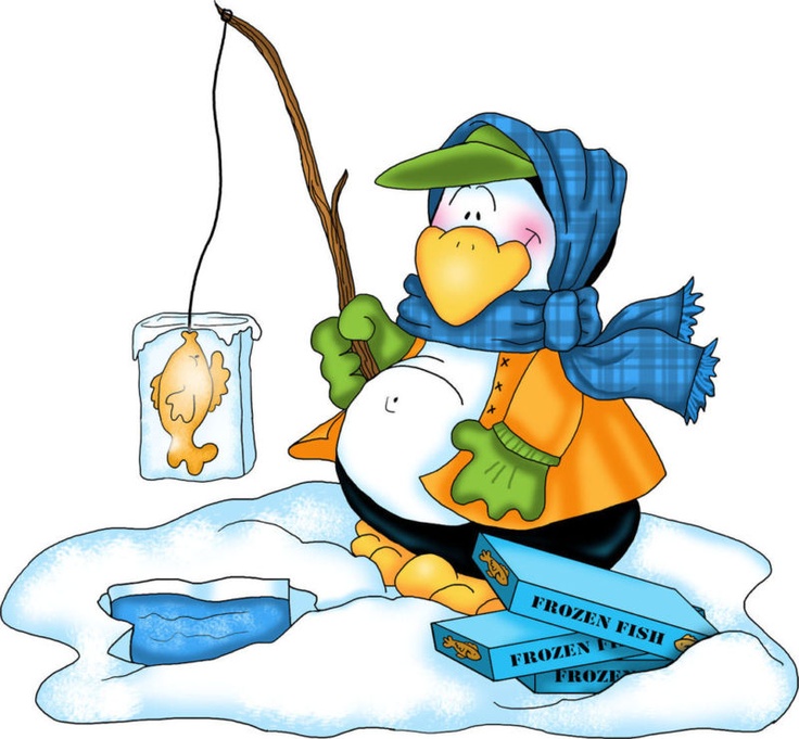 736x681 Free Ice Fishing Clipart