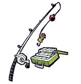 158x164 Free Fishing Clipart